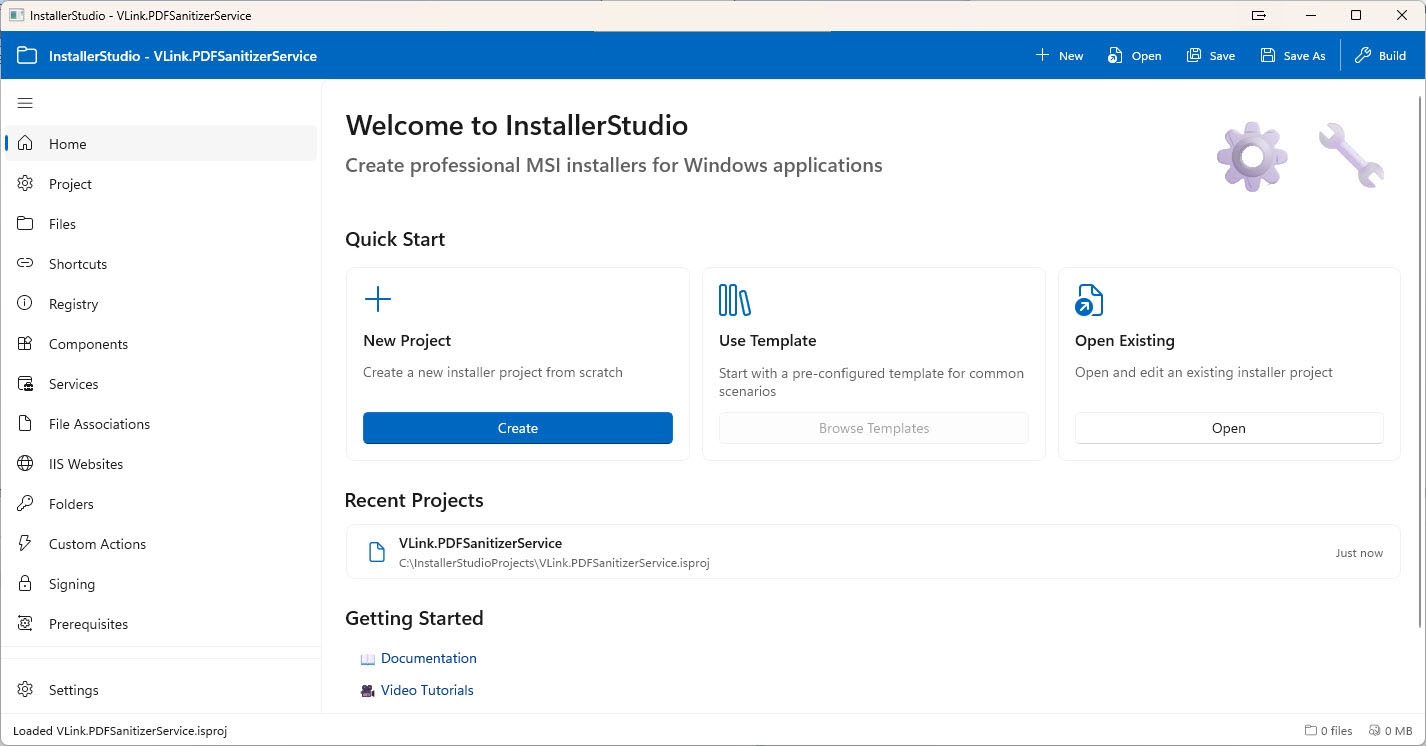 InstallerStudio Screenshot