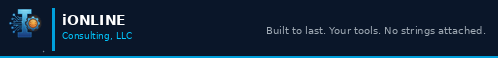 iOnline Consulting — Built to last. Your tools. No strings attached.
